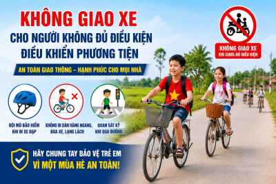 TRƯỜNG TIỂU HỌC GIAO LẠC TUYÊN TRUYỀN AN TOÀN GIAO THÔNG DỊP NGHỈ HÈ