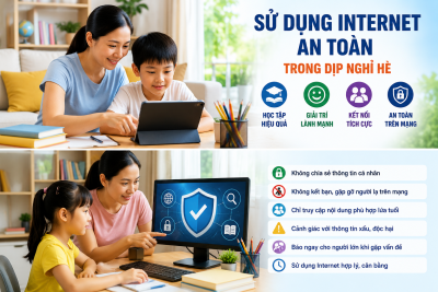 SỬ DỤNG INTERNET AN TOÀN TRONG DỊP NGHỈ HÈ