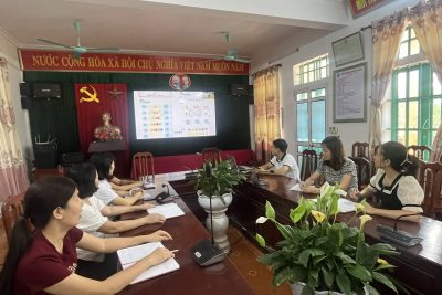 TRƯỜNG TIỂU HỌC GIAO LẠC  THAM GIA TẬP HUẤN VỀ VIỆC SỬ DỤNG SÁCH GIÁO KHOA  THUỘC BỘ SÁCH “KẾT NỐI TRI THỨC VỚI CUỘC SỐNG”